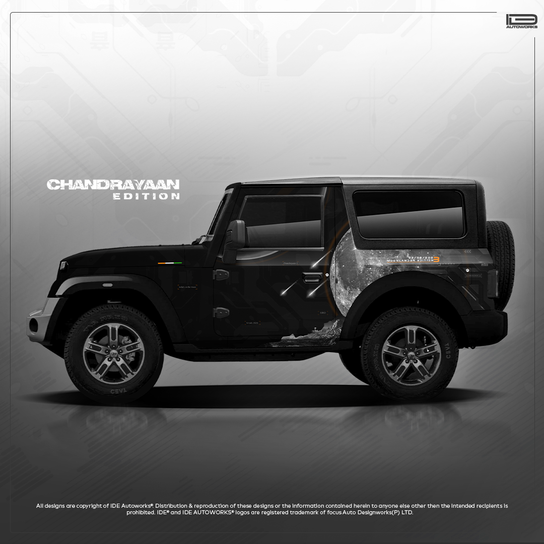 IDE ONE OFF EDITION - Chandrayaan Expedition Edition for Mahindra Thar (Napoli Black)