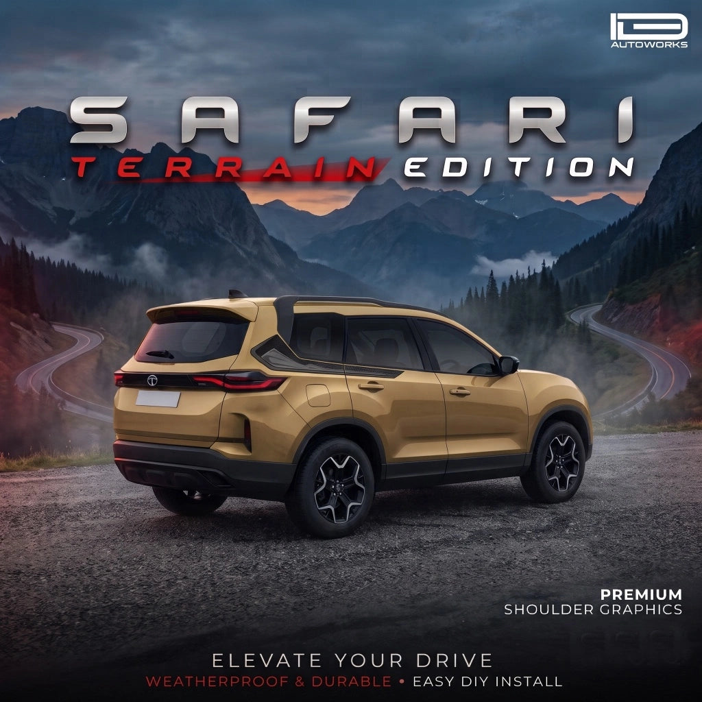 Terrain Edition Graphics for Tata Safari gold