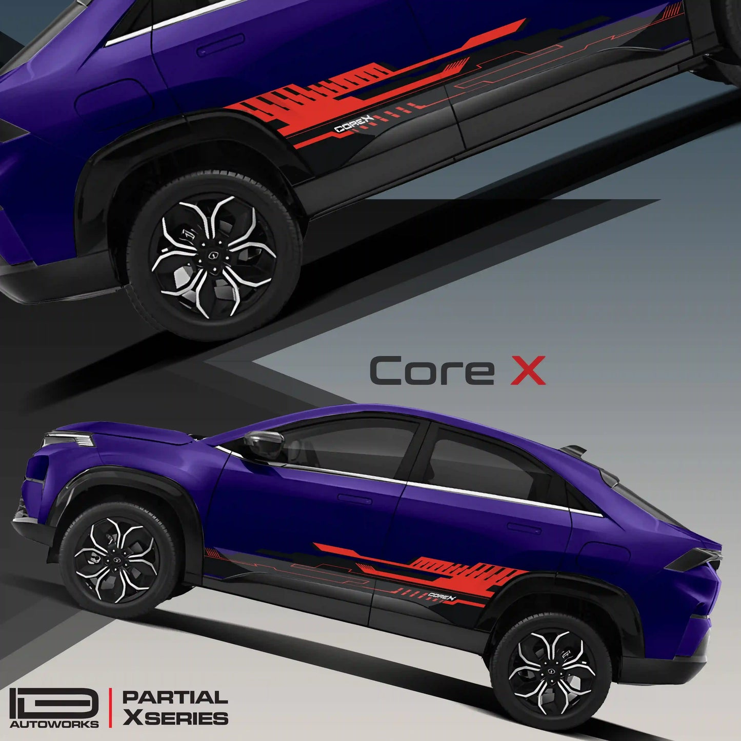 CoreX Edition Graphics for Tata Curvv black