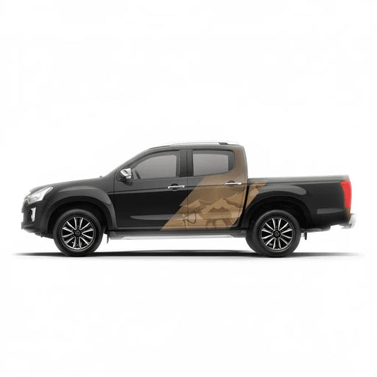 Desert Edition Graphics for Isuzu V Cross black