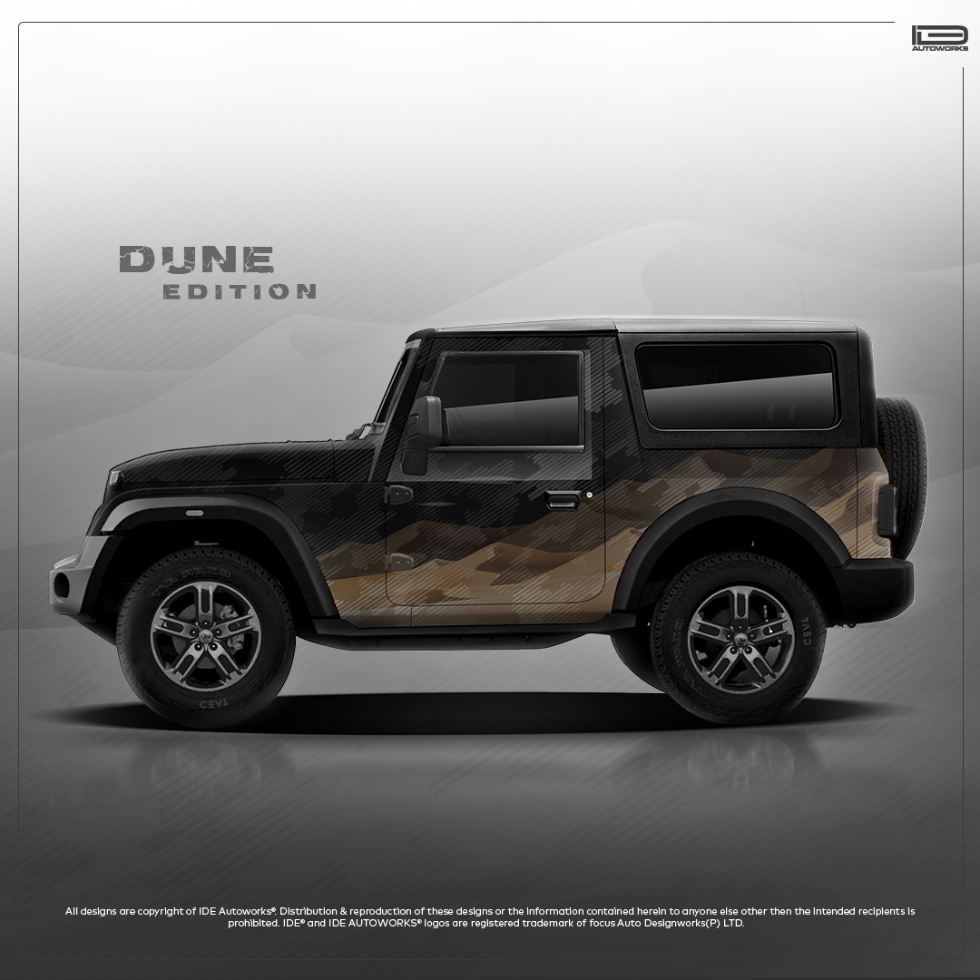 IDE ONE OFF EDITION - Dune Edition for Mahindra Thar (Everest White)