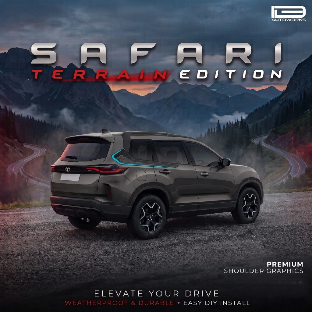 Terrain Edition Graphics for Tata Safari grey