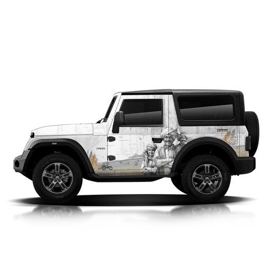 IDE ONE OFF EDITION - Farmer Edition for Mahindra Thar (Everest White)