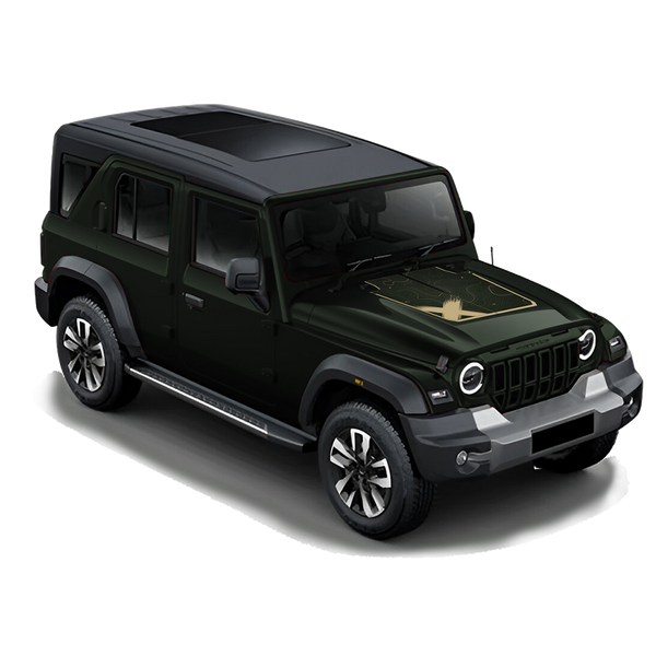 IDE Graphics Series – VentureX Edition | Mahindra Thar Roxx | Bonnet Decal Only