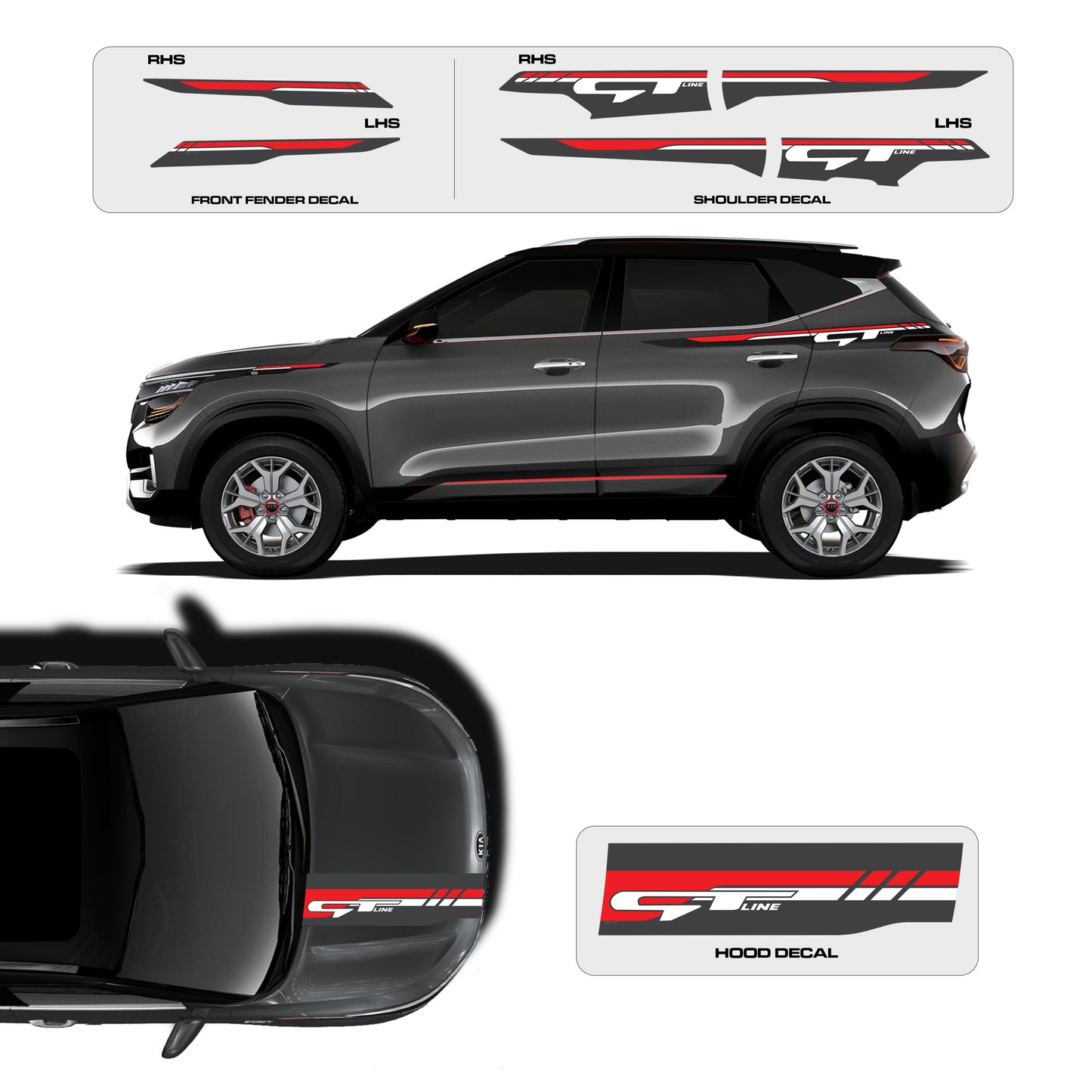 IDE GRAPHICS SERIES / GT EDITION / KIA / SELTOS (Gravity Grey)