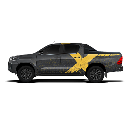 VentureX Edition Graphics for Toyota Hilux grey