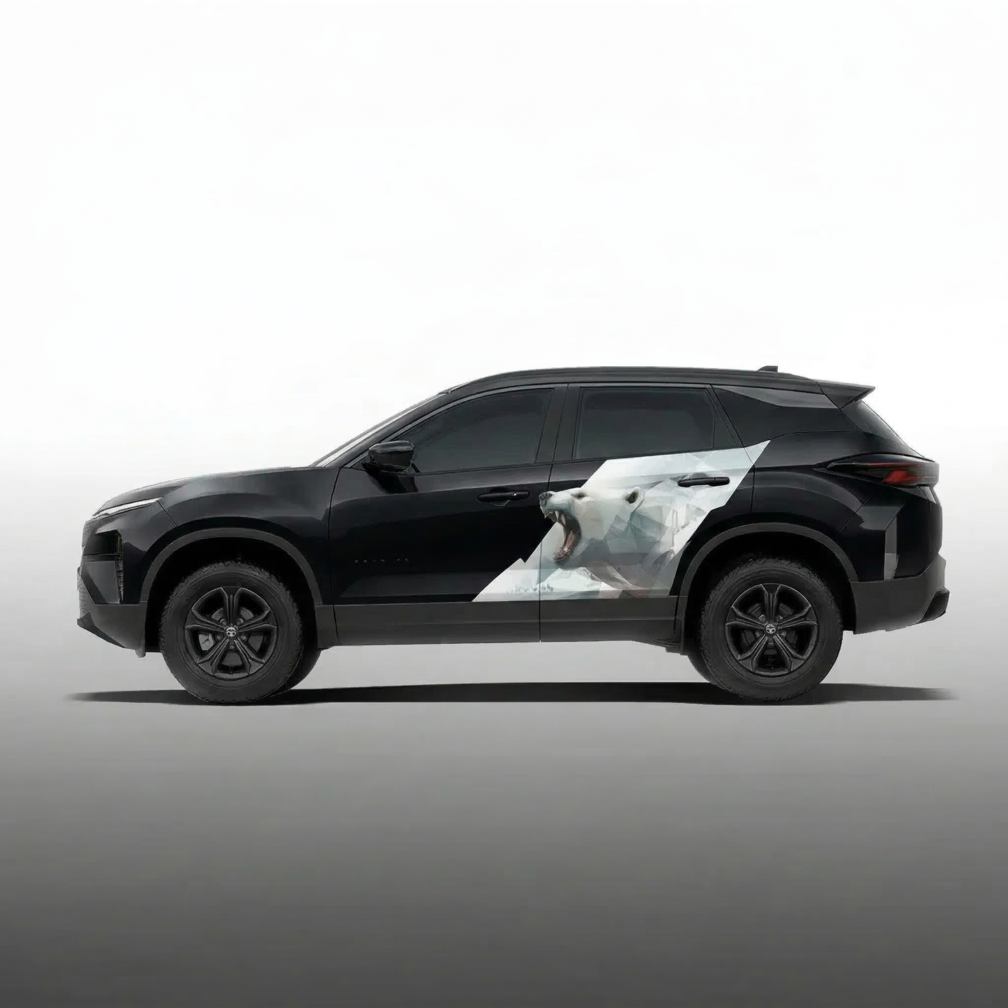 Snow Bear Edition Graphics for Tata Harrier black