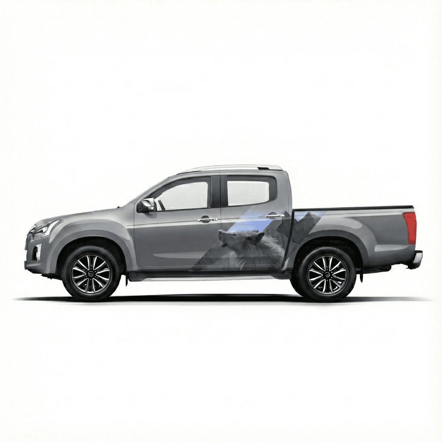 Wolf Edition Graphics for Isuzu V Cross grey