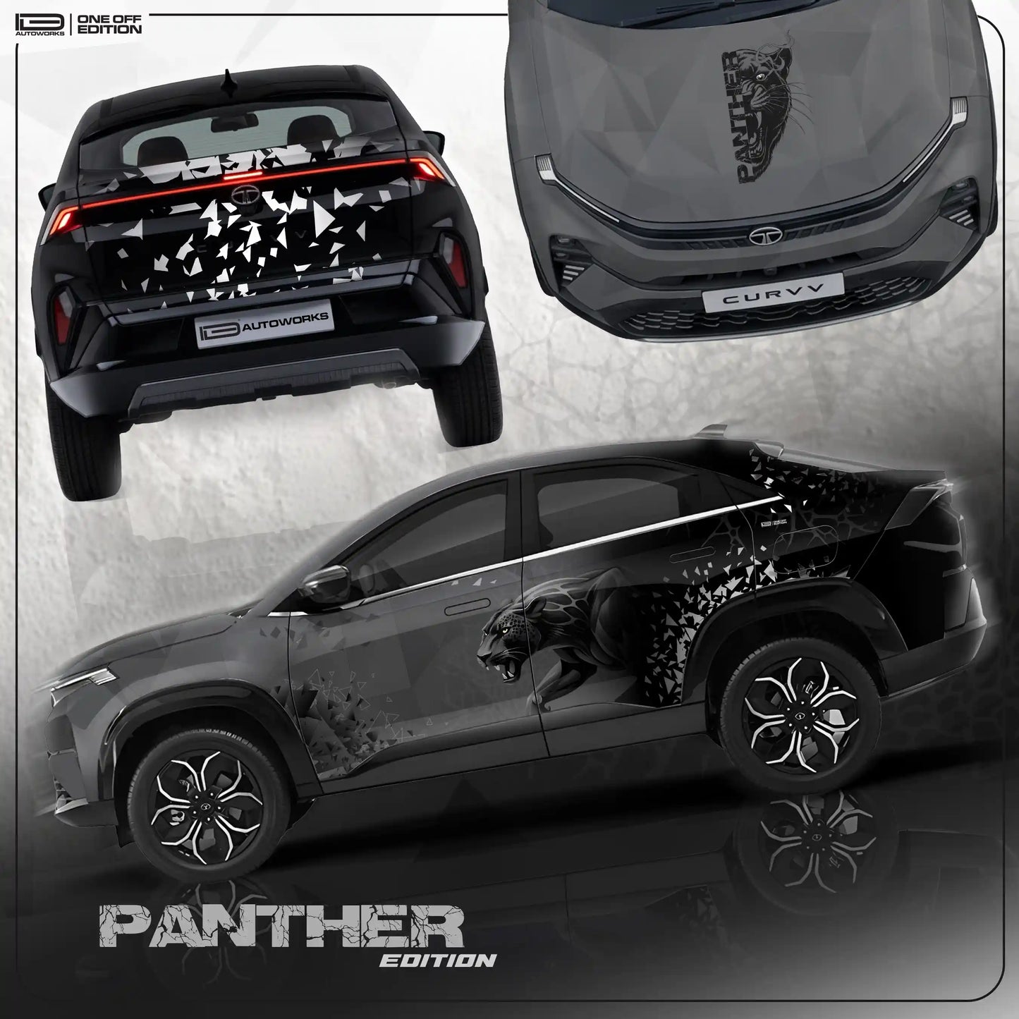 Panther Edition Graphics for Tata Curvv | IDE One-Off Series