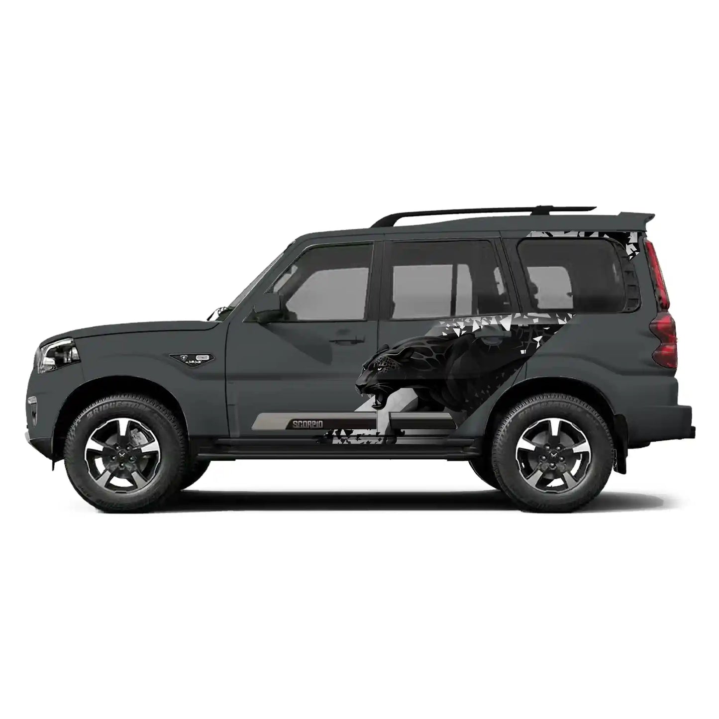 Panther Edition Car Graphics for Mahindra Scorpio S11  IDE Partial X Series
