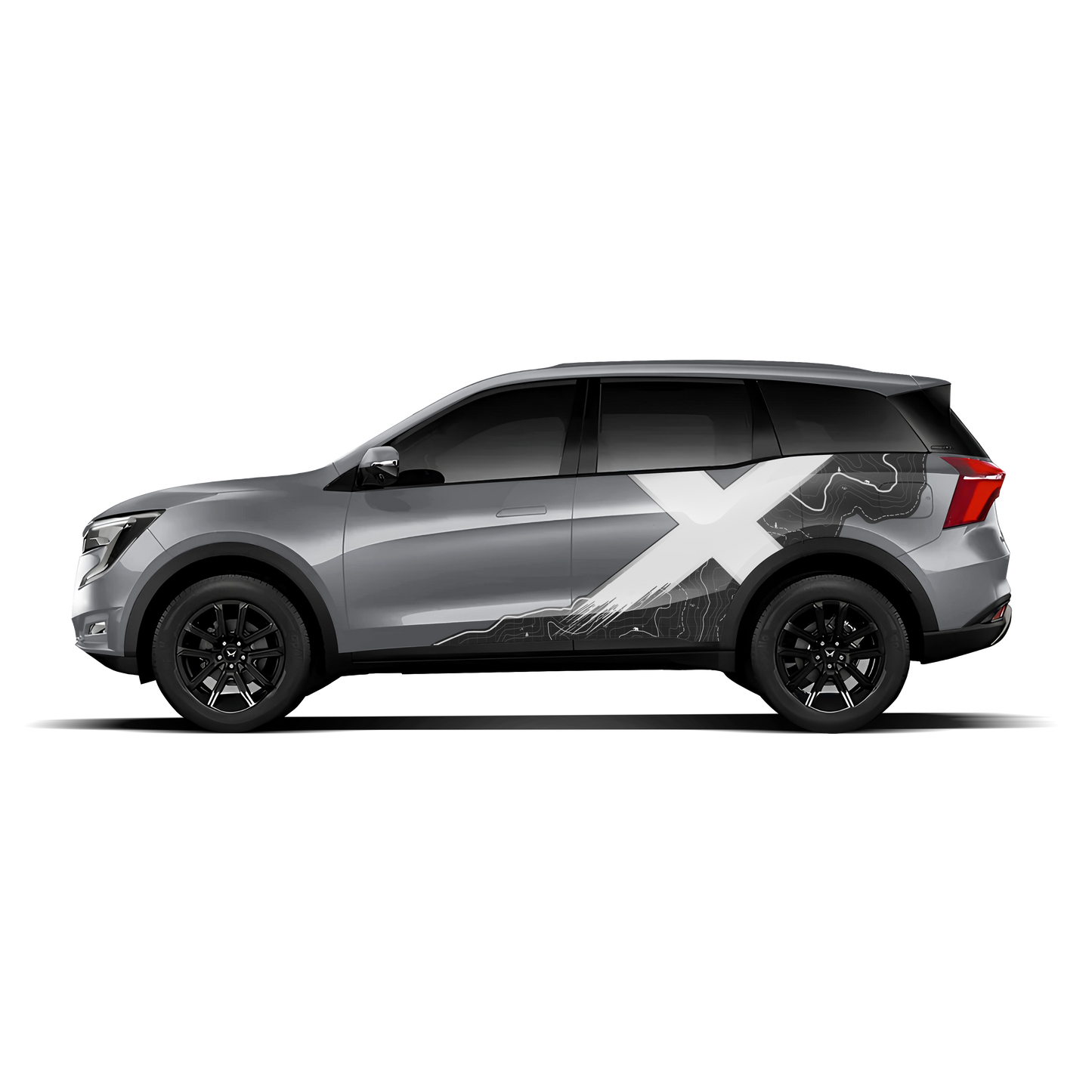 Venture  Edition graphics for the mahindra XUV 700 silver