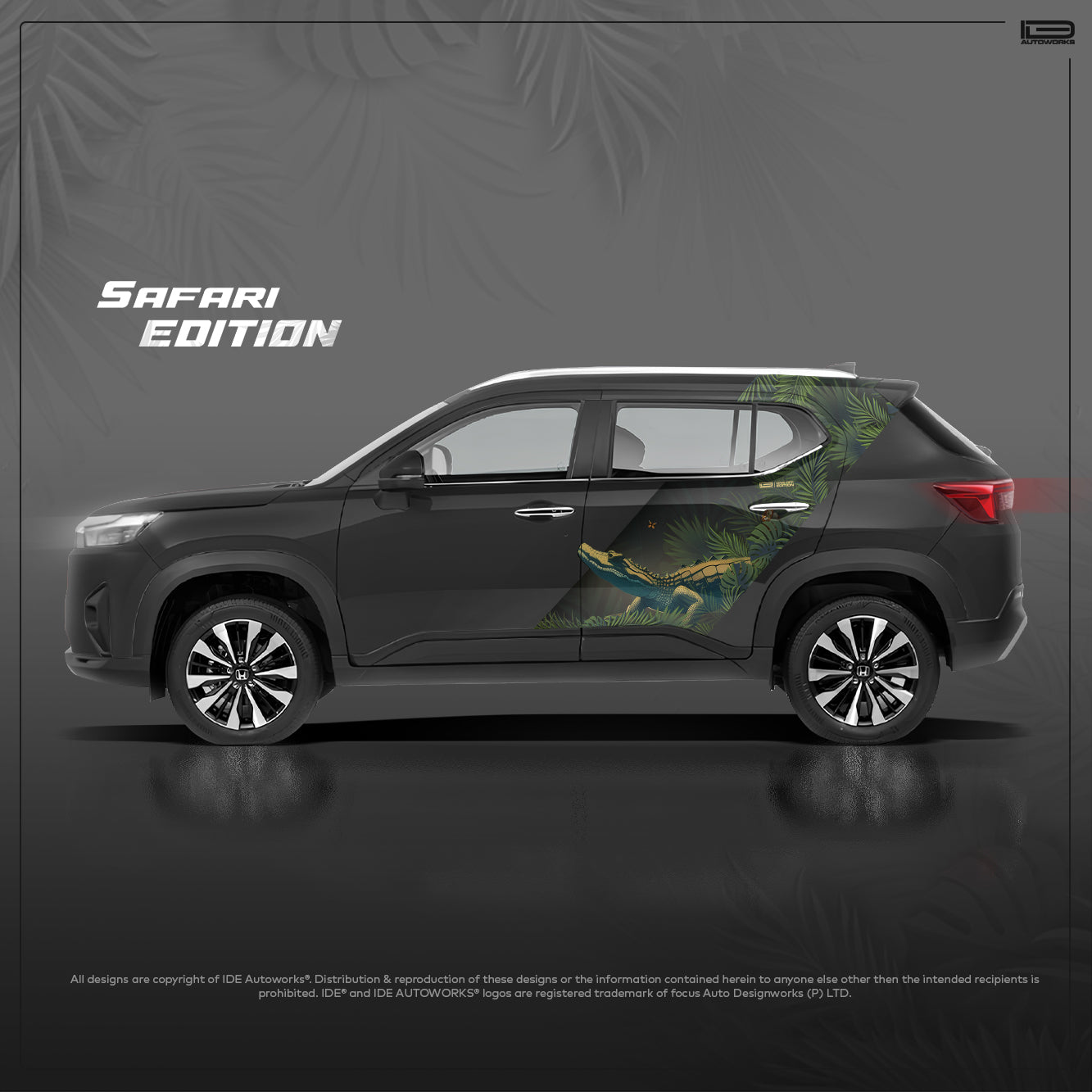 IDE PARTIAL X SERIES - Safari Edition for Honda Elevate (Crystal Black Pearl)