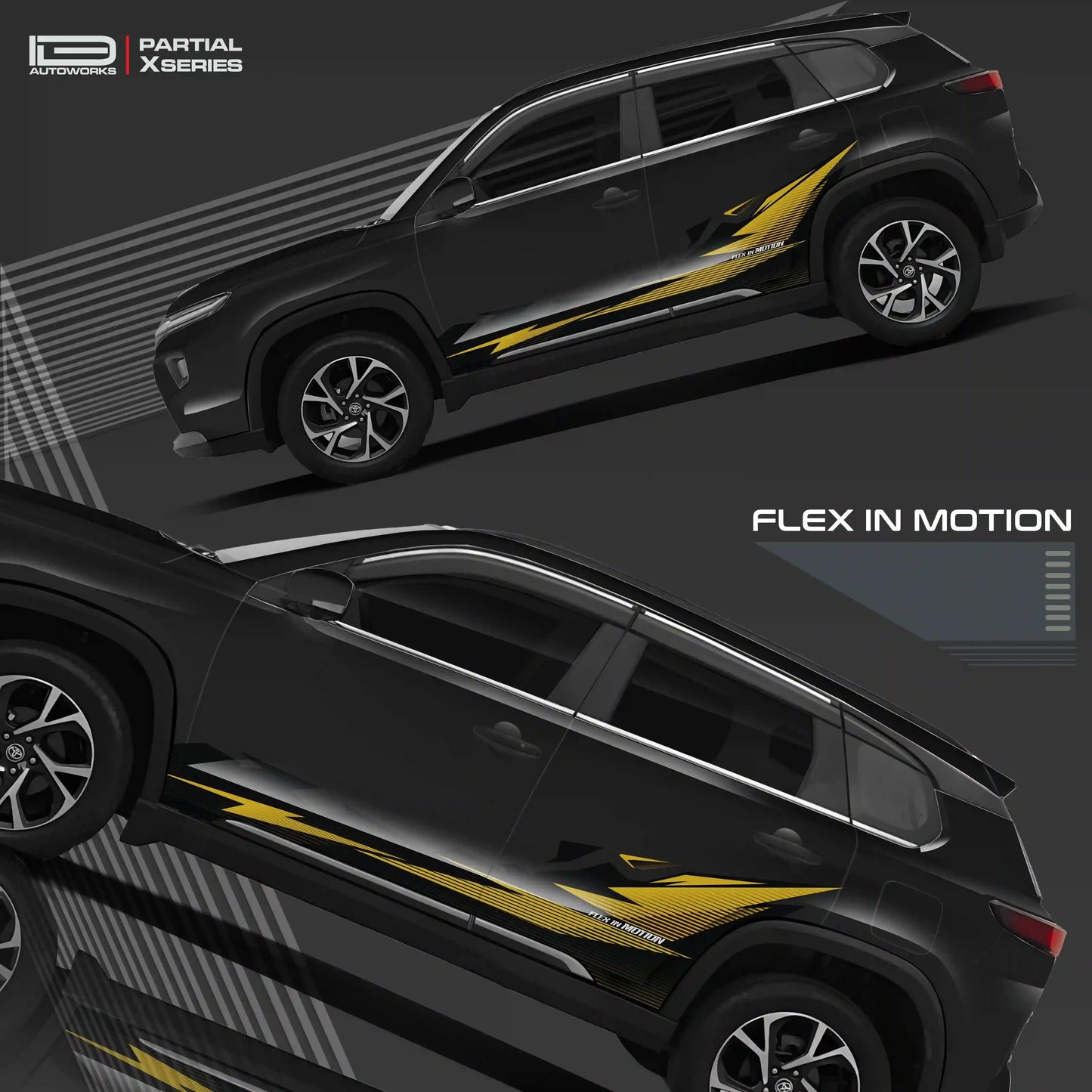 Flex in Motion Edition Graphics for Toyota Hyryde red