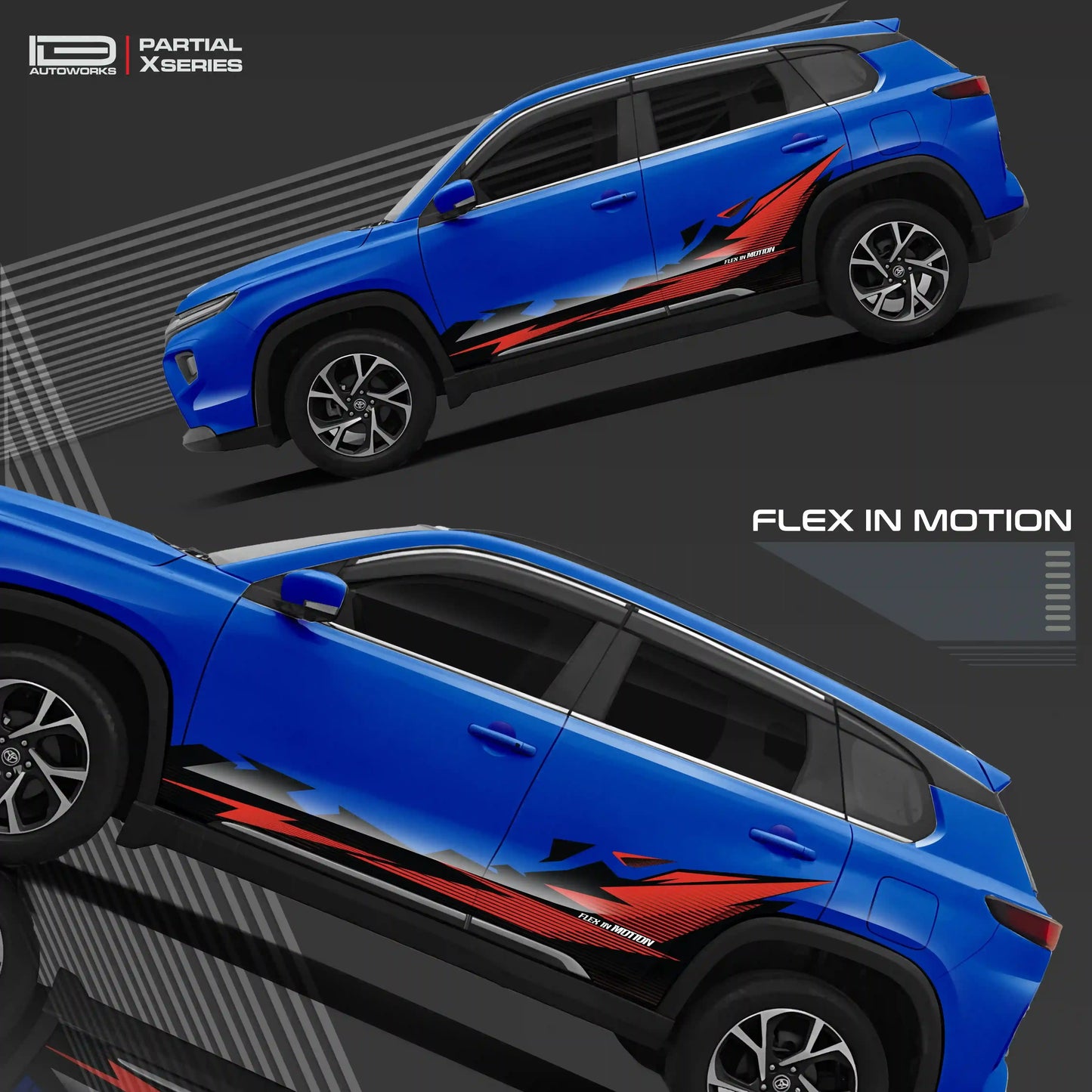Flex in Motion Edition Graphics for Toyota Hyryde red