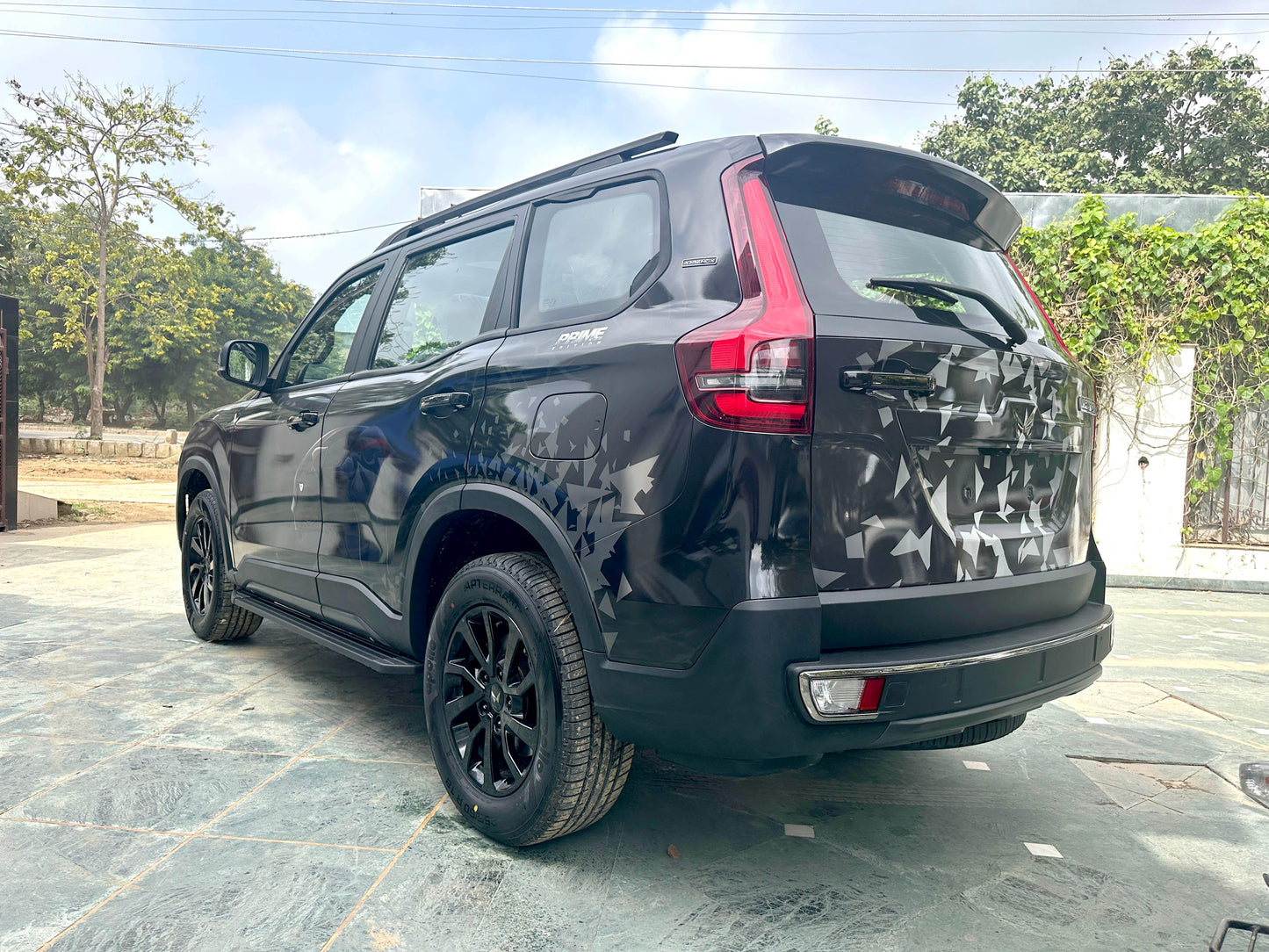 Panther Edition Graphics for Mahindra Scorpio N black
