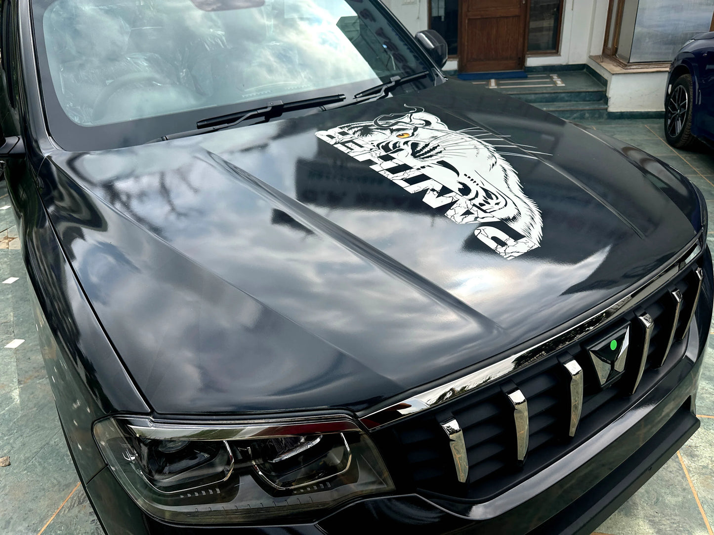 Panther Edition Graphics for Mahindra Scorpio N black
