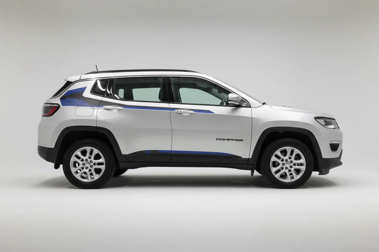 Sports Edition Side Graphics for Jeep Compass silver