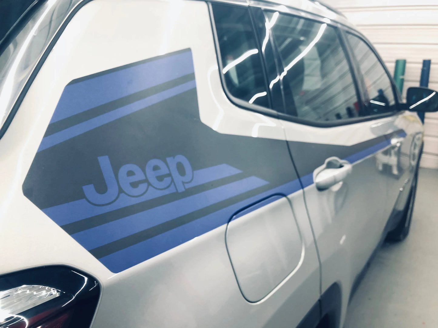 Sports Edition Side Graphics for Jeep Compass silver