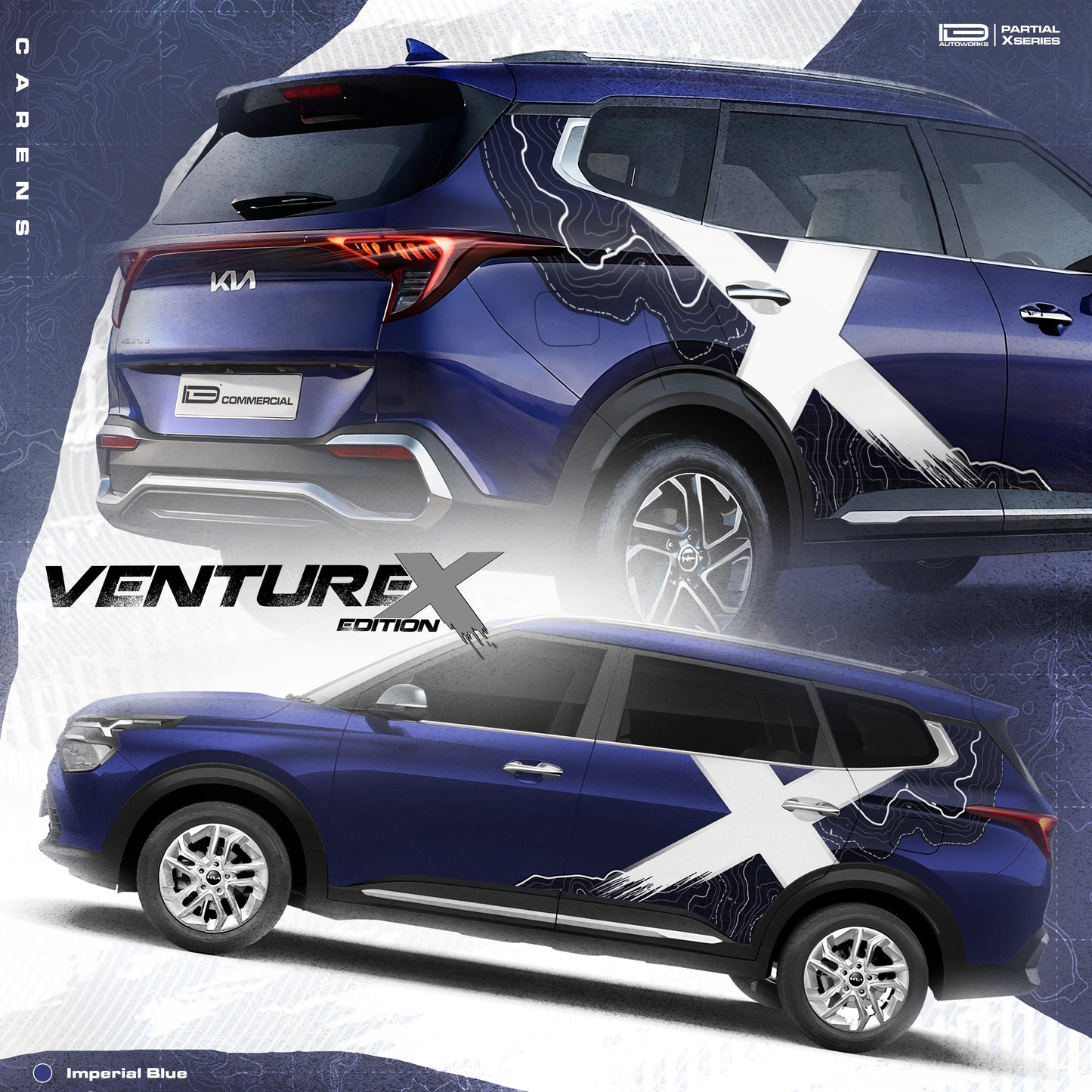 VentureX Edition Graphics for Kia Carens