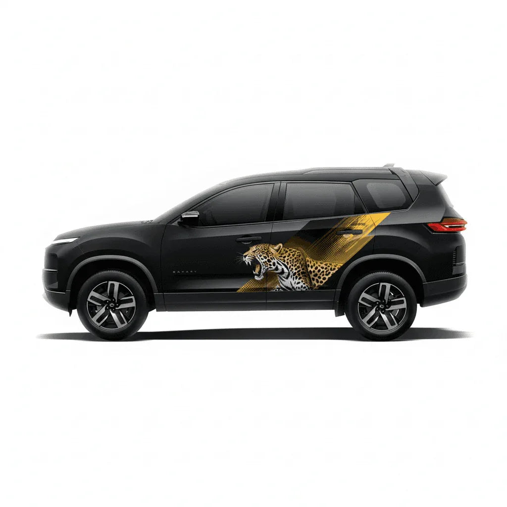 Leopard Edition Graphics for Tata Safari black