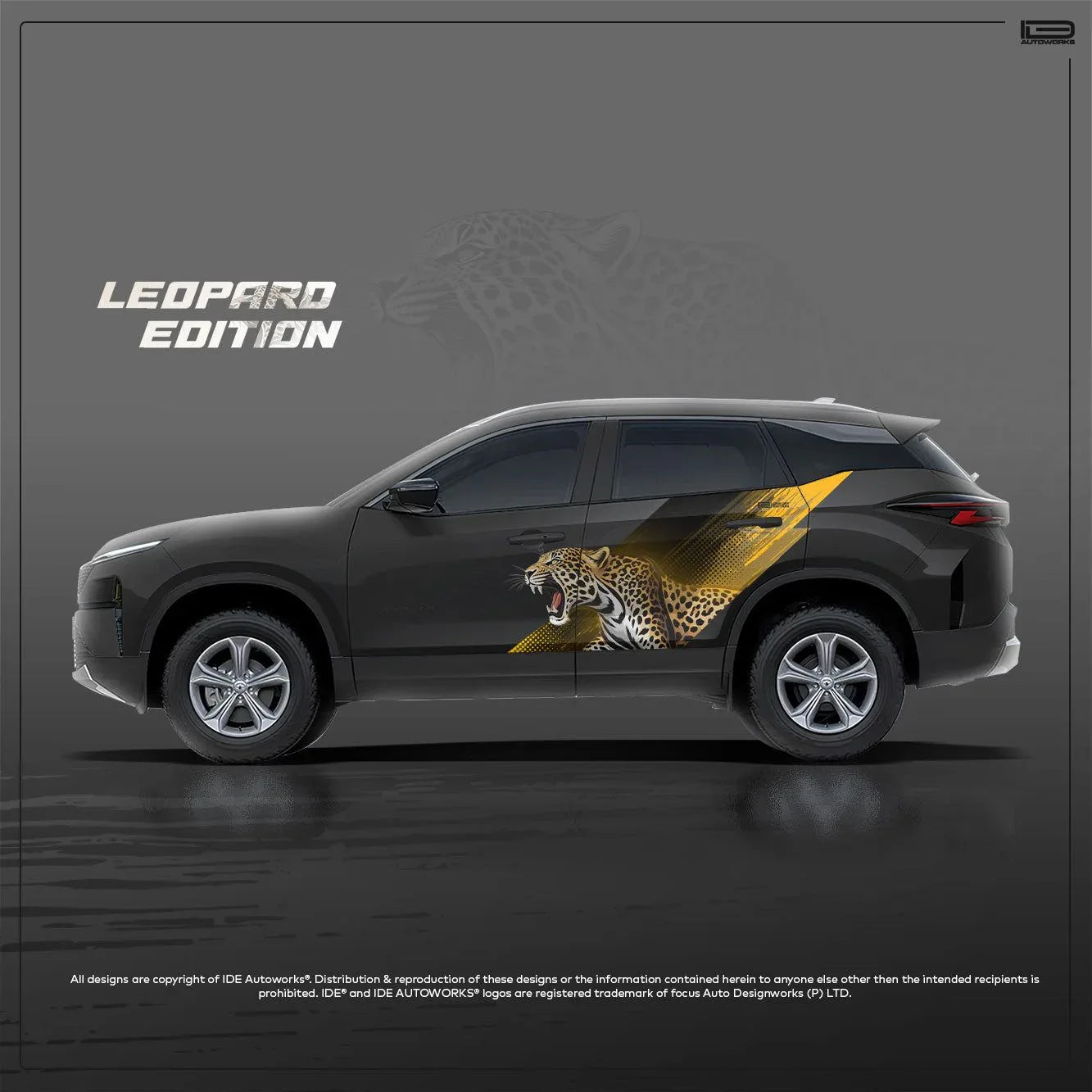 Leopard Edition Graphics for Tata Harrier | IDE Partial X Series– IDE ...