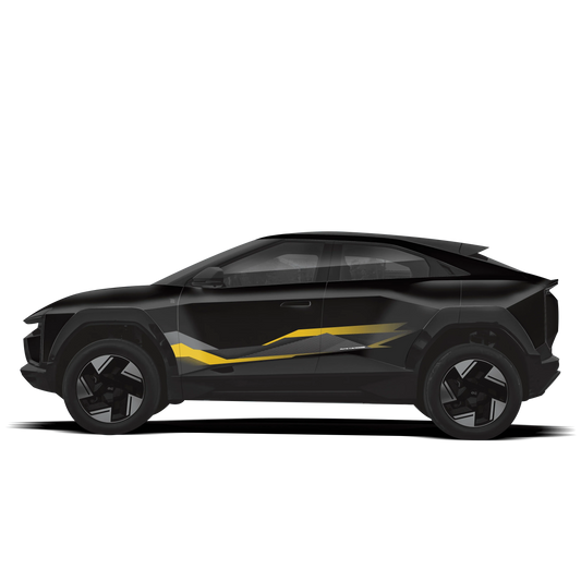 Mute The Noise Edition Graphics for Mahindra BE6 black