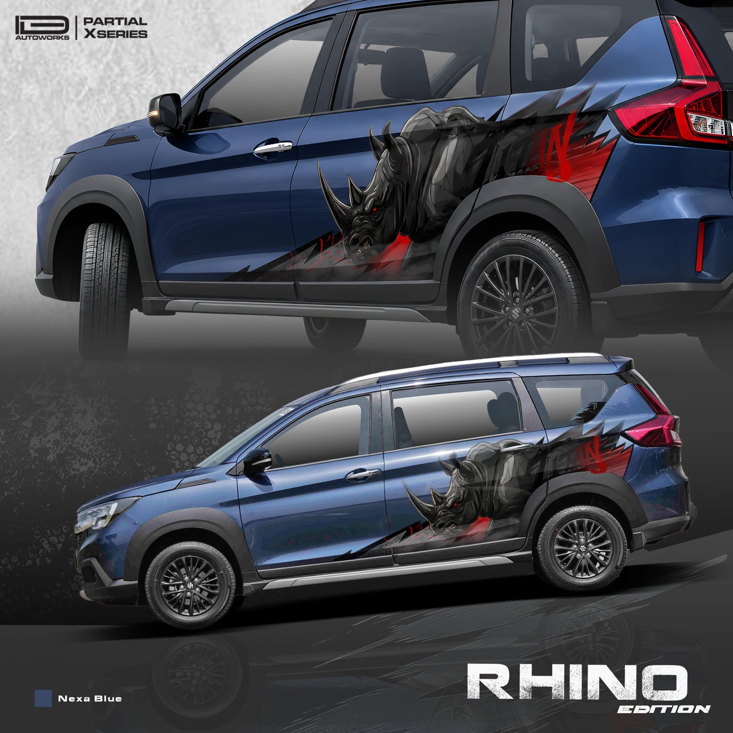 Rhino Edition Graphics for Maruti Suzuki XL6 IDE Partial X Series