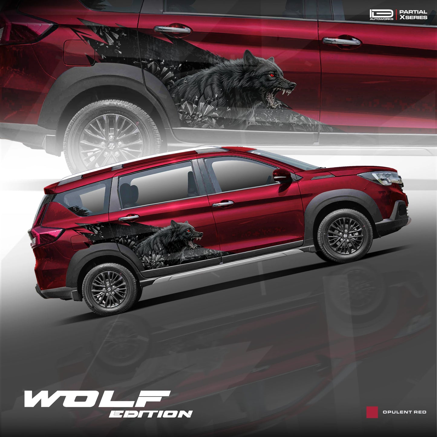 Wolf edition graphic for Suzuki XL6 IDE Partial X series