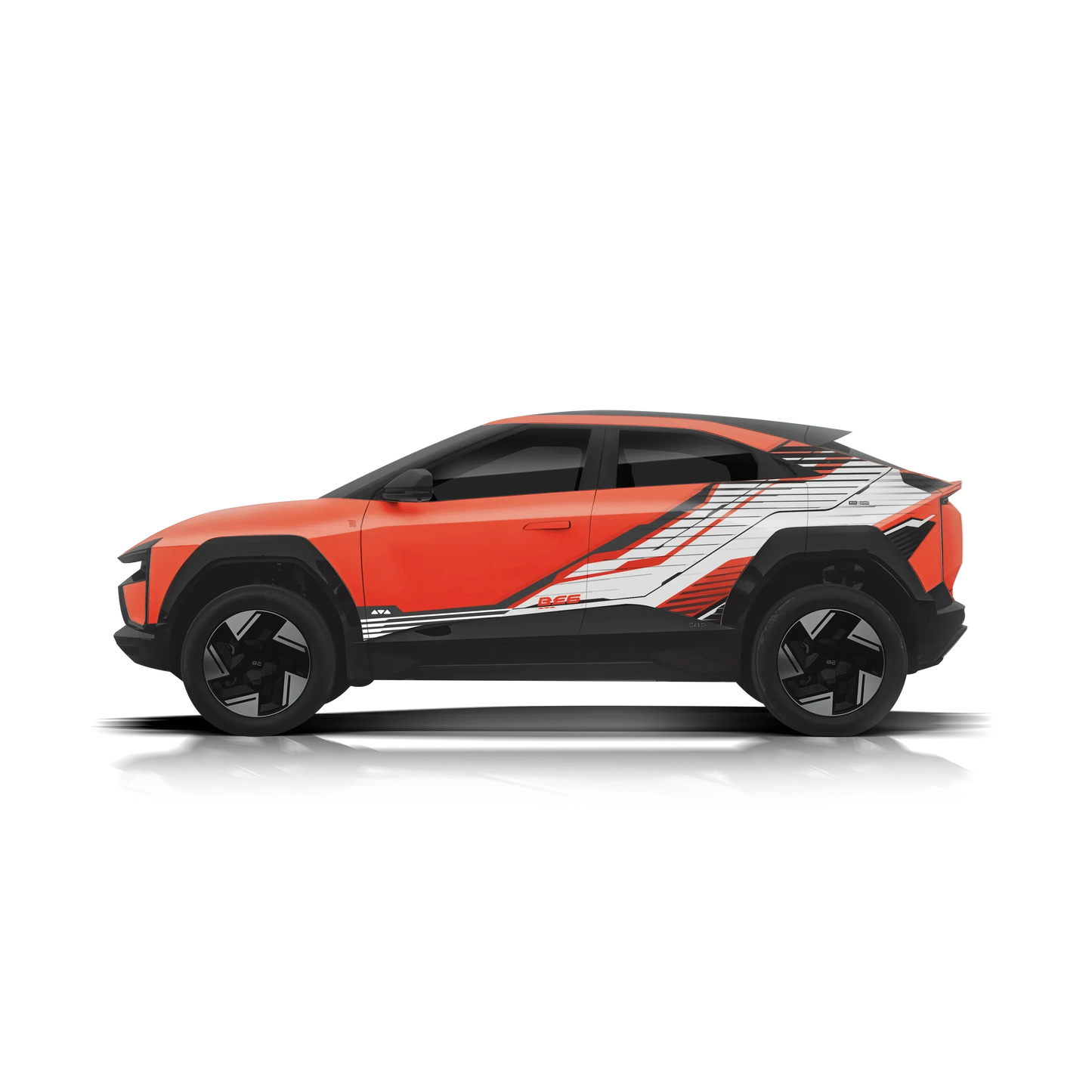 Hyperline Edition Graphics for Mahindra BE6 Orange