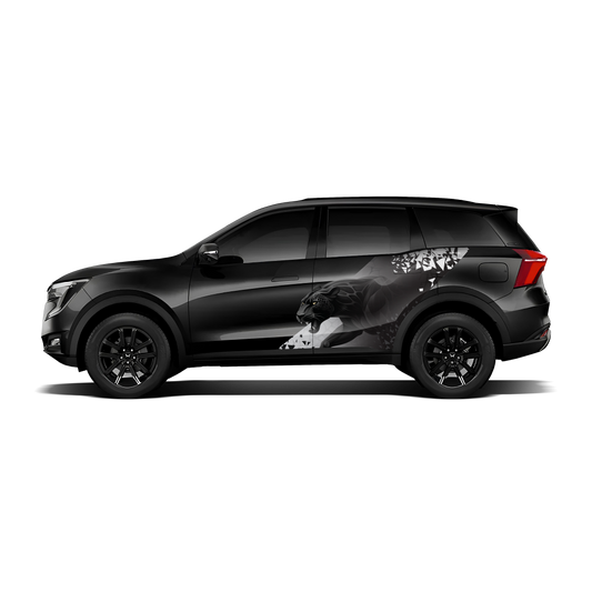 Panther Edition Car Graphics for Mahindra XUV700 black