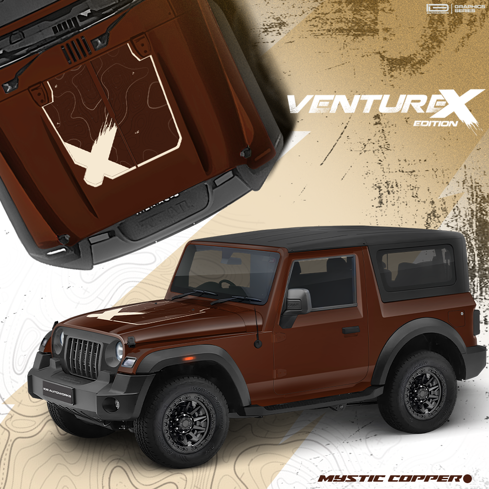 VentureX Edition Graphics for Mahindra Thar  IDE Graphic Series