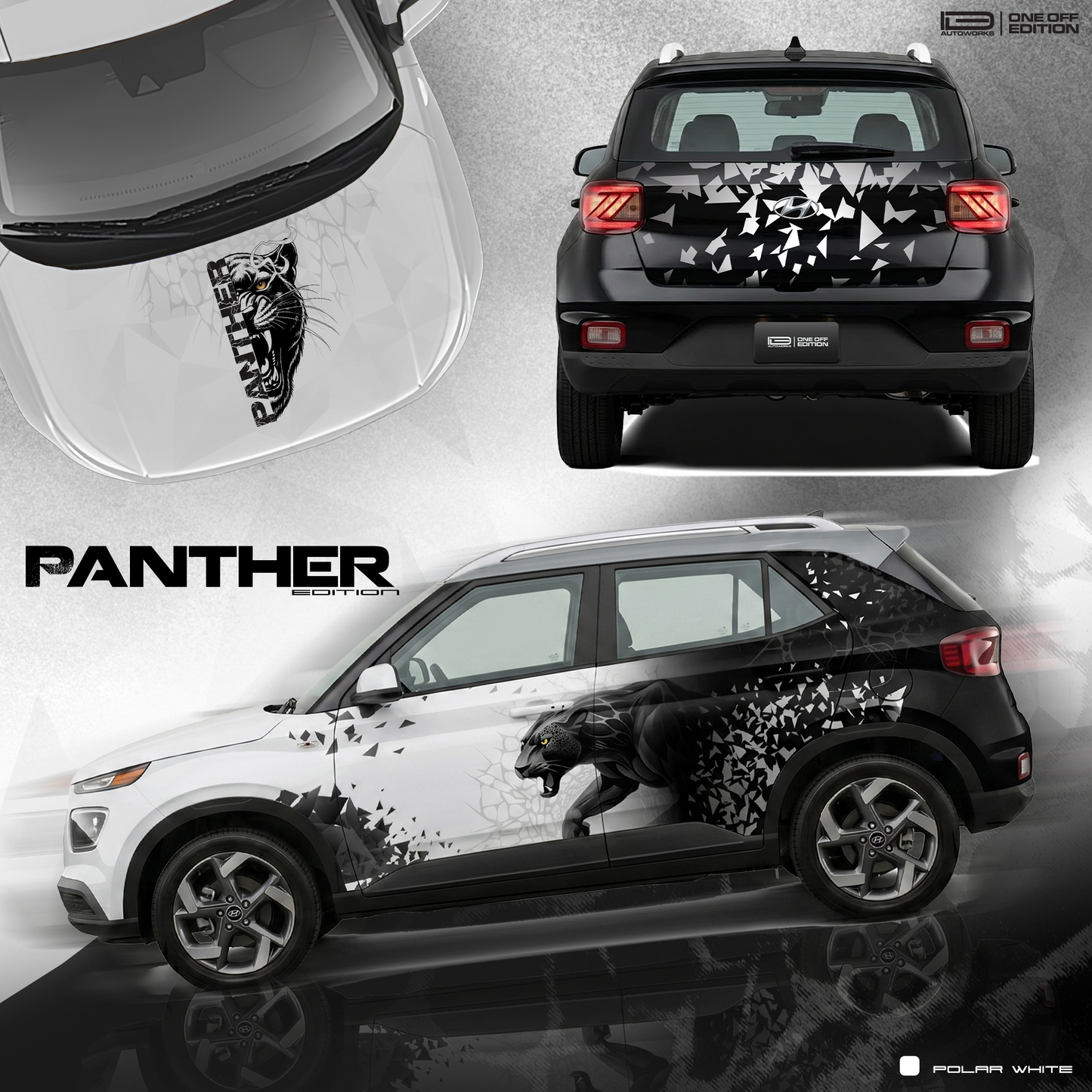 Panther Edition Custom Wrap for Hyundai Venue