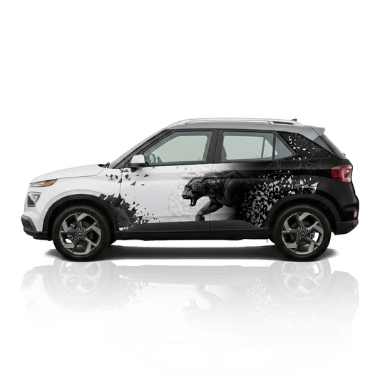 Panther Edition Custom Wrap for Hyundai Venue
