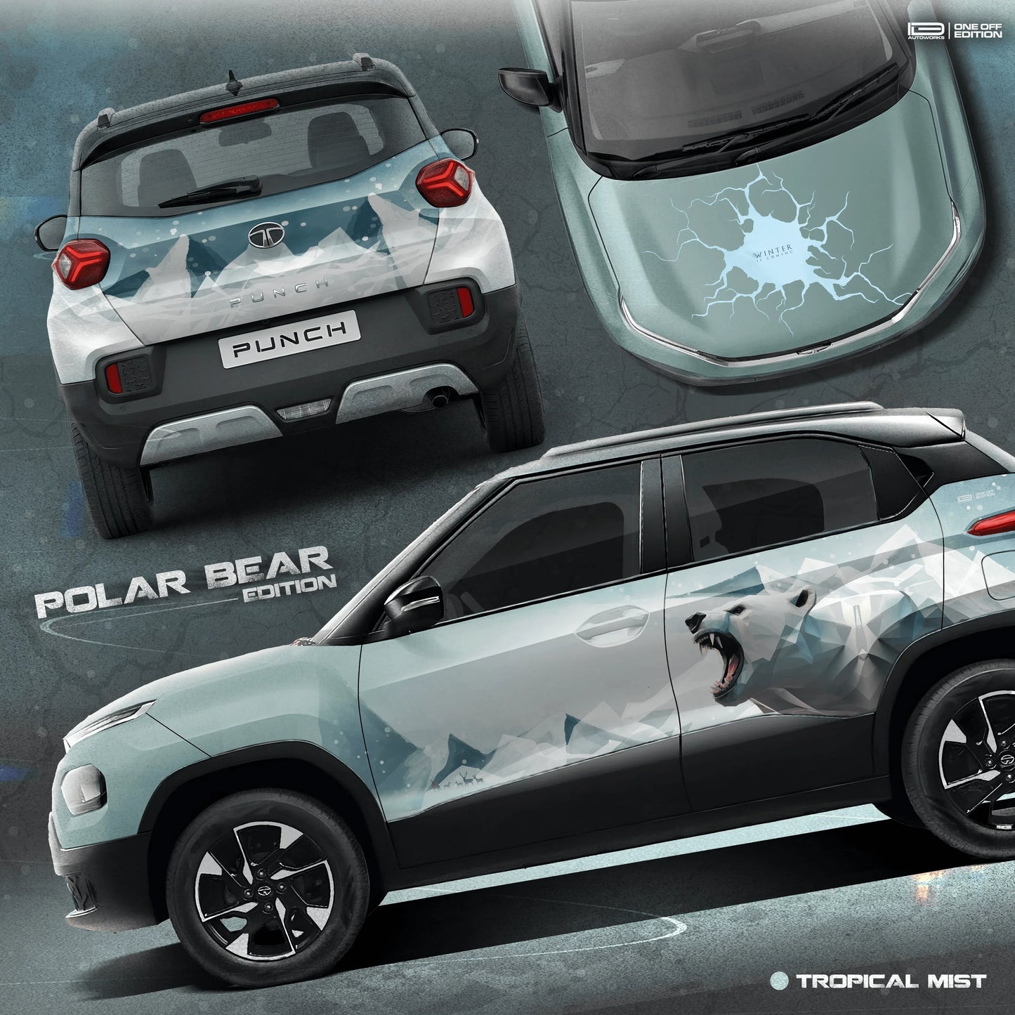 Polar Bear Edition Graphics for Tata punch