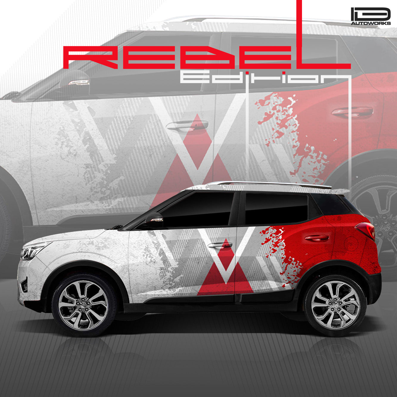 IDE One Off Edition - Rebel Edition for Mahindra XUV300 (Everest White)