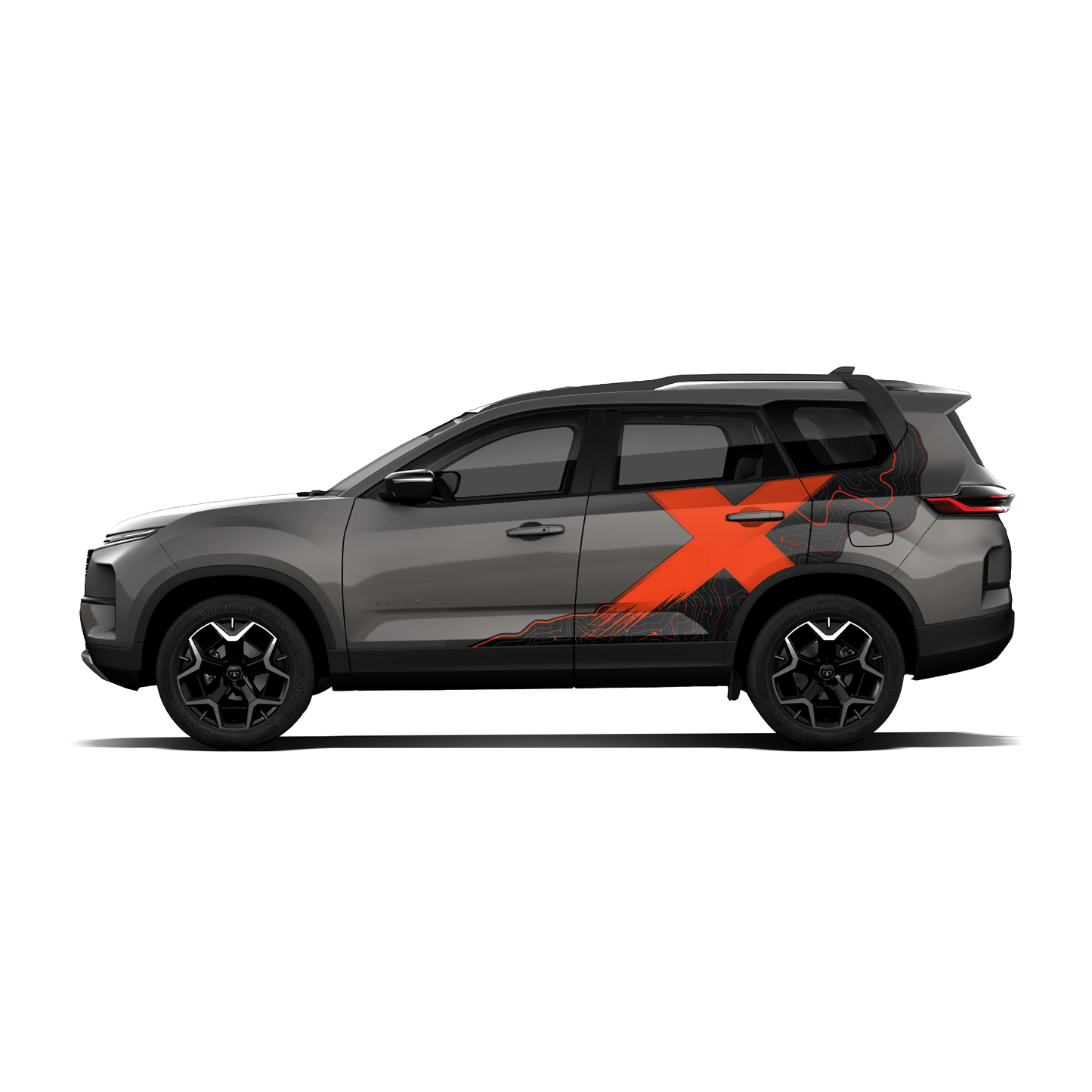 VentureX Edition Graphics for Tata Safari grey
