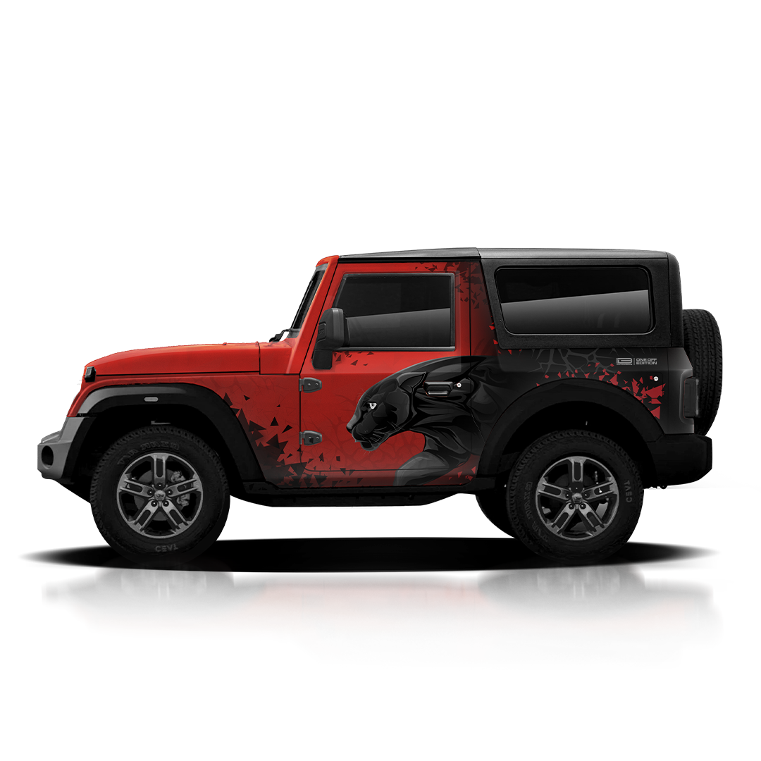 IDE ONE OFF EDITION - Panther Edition for Mahindra Thar (Red Rage)