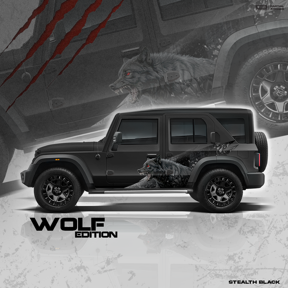 Wolf Edition Car Graphics for Mahindra Roxx IDE Graphics Series