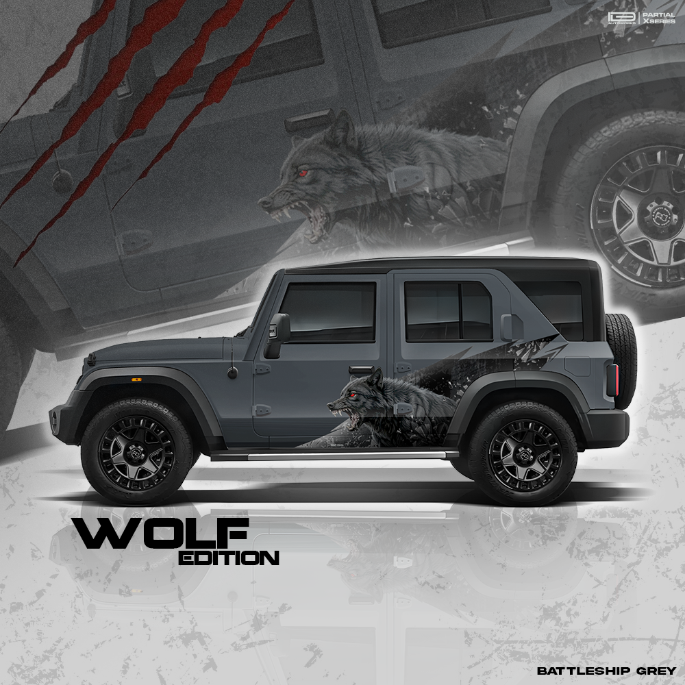 Wolf Edition Car Graphics for Mahindra Roxx IDE Graphics Series