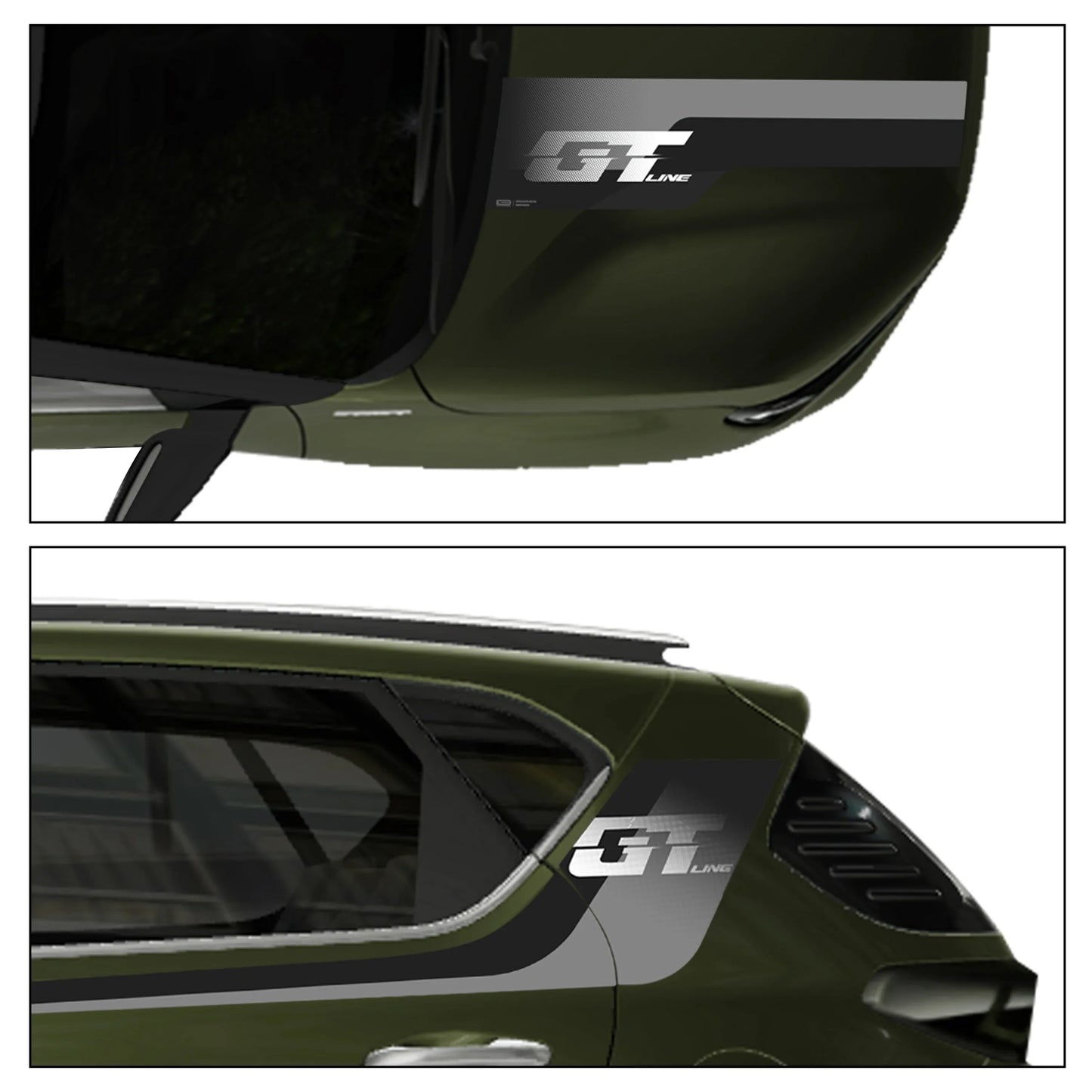 GT Edition Graphics for Kia Sonet green