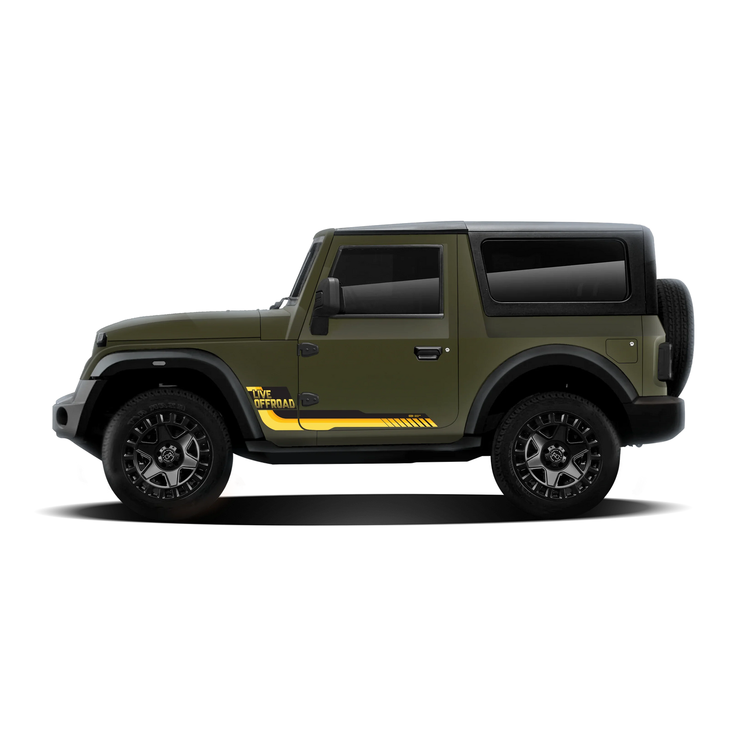 Classic Edition Graphics for Mahindra Thar beige