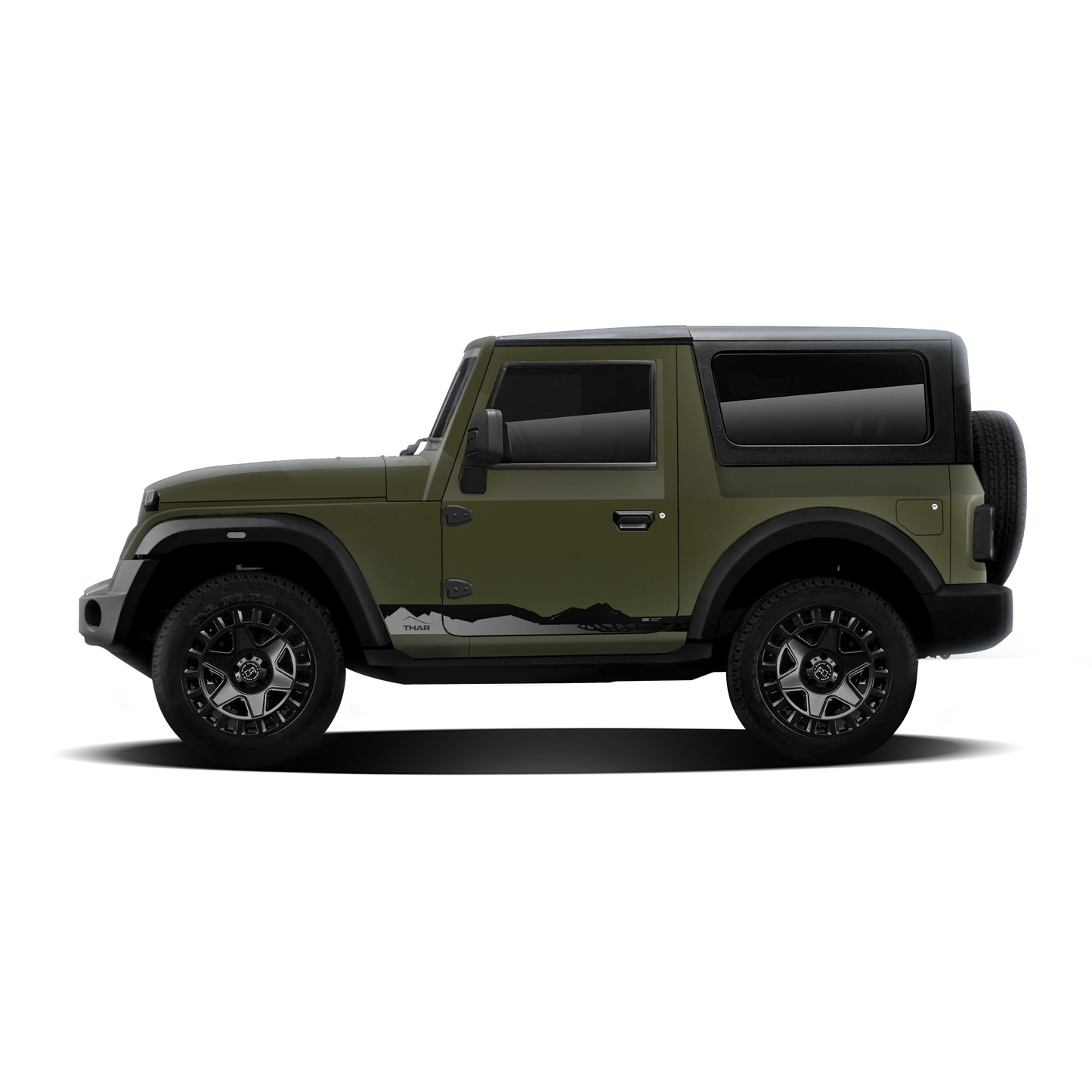 Explorer Edition Side Graphics for Mahindra Thar beige