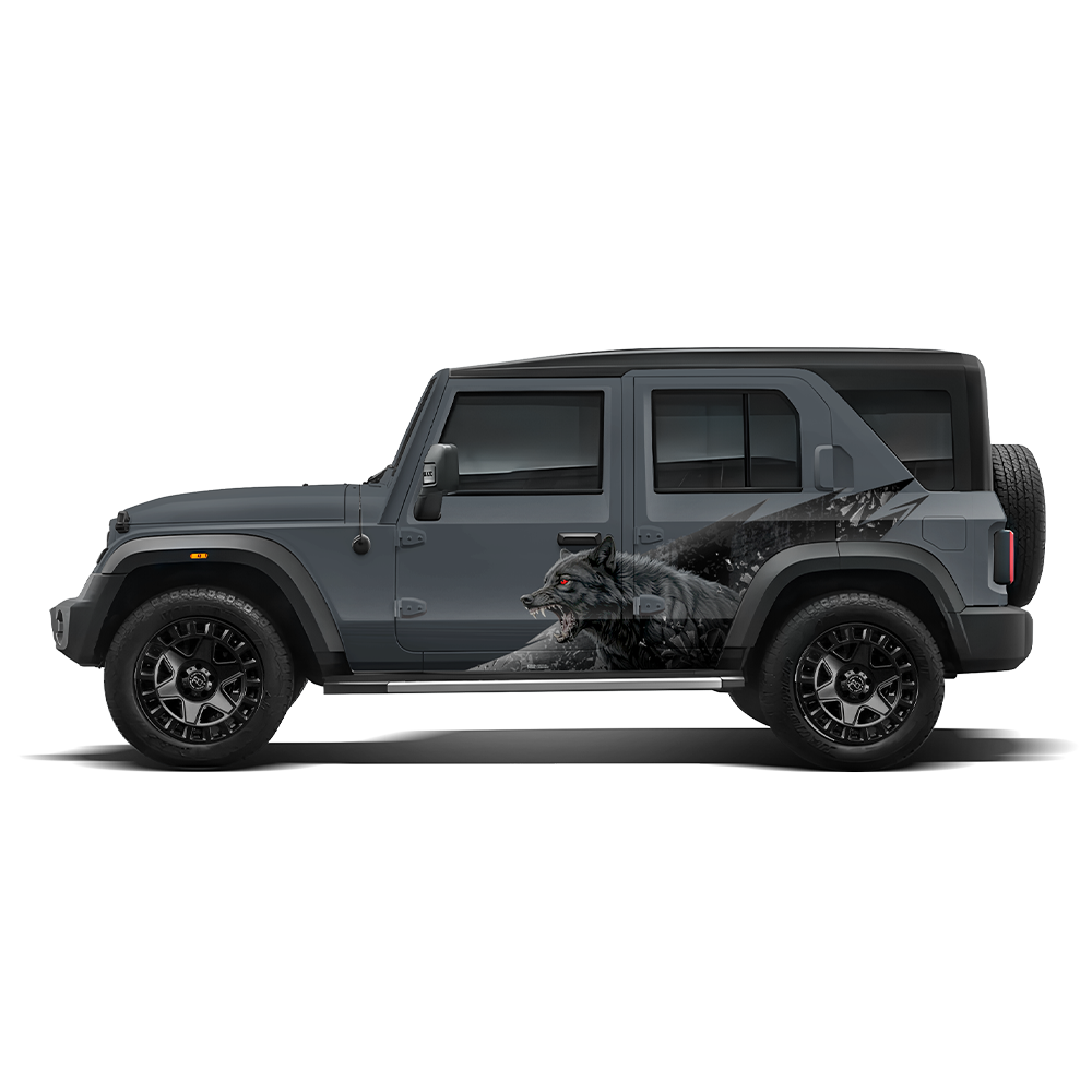 Wolf Edition Car Graphics for Mahindra Roxx IDE Graphics Series