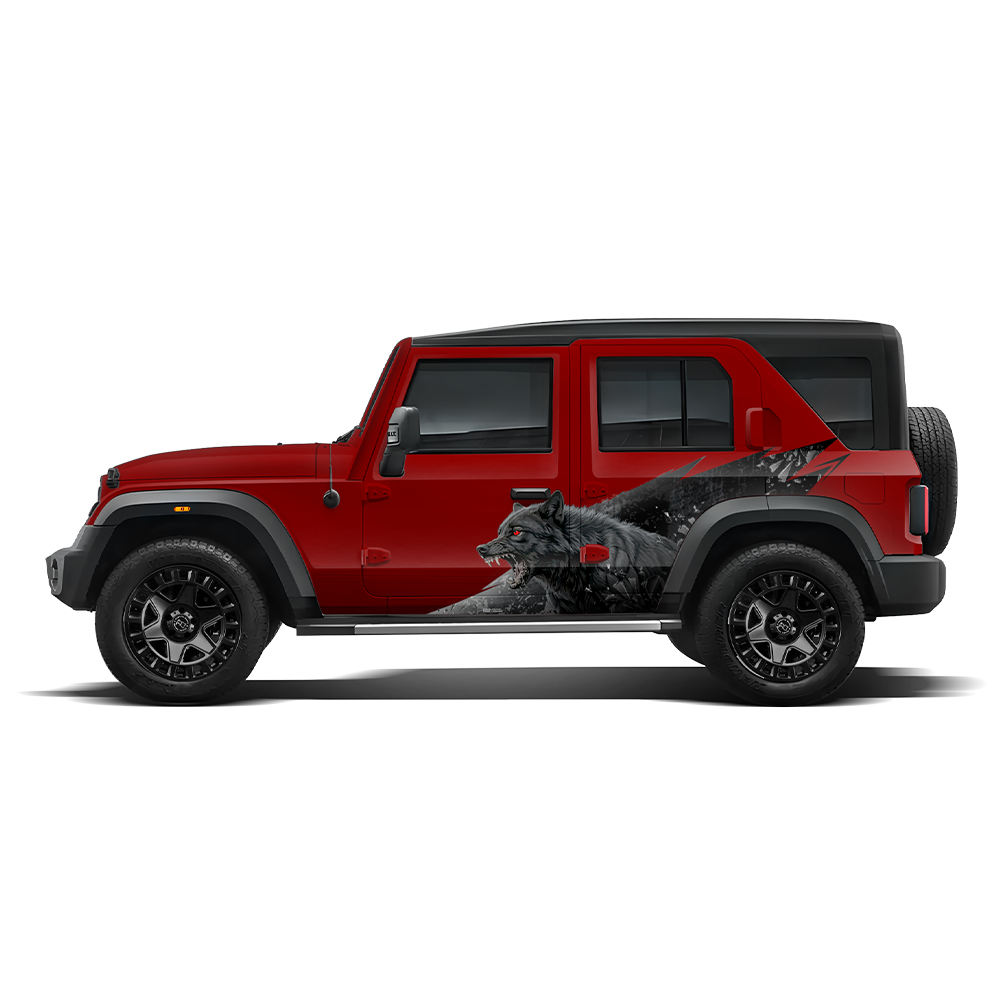 Wolf Edition Car Graphics for Mahindra Roxx IDE Graphics Series
