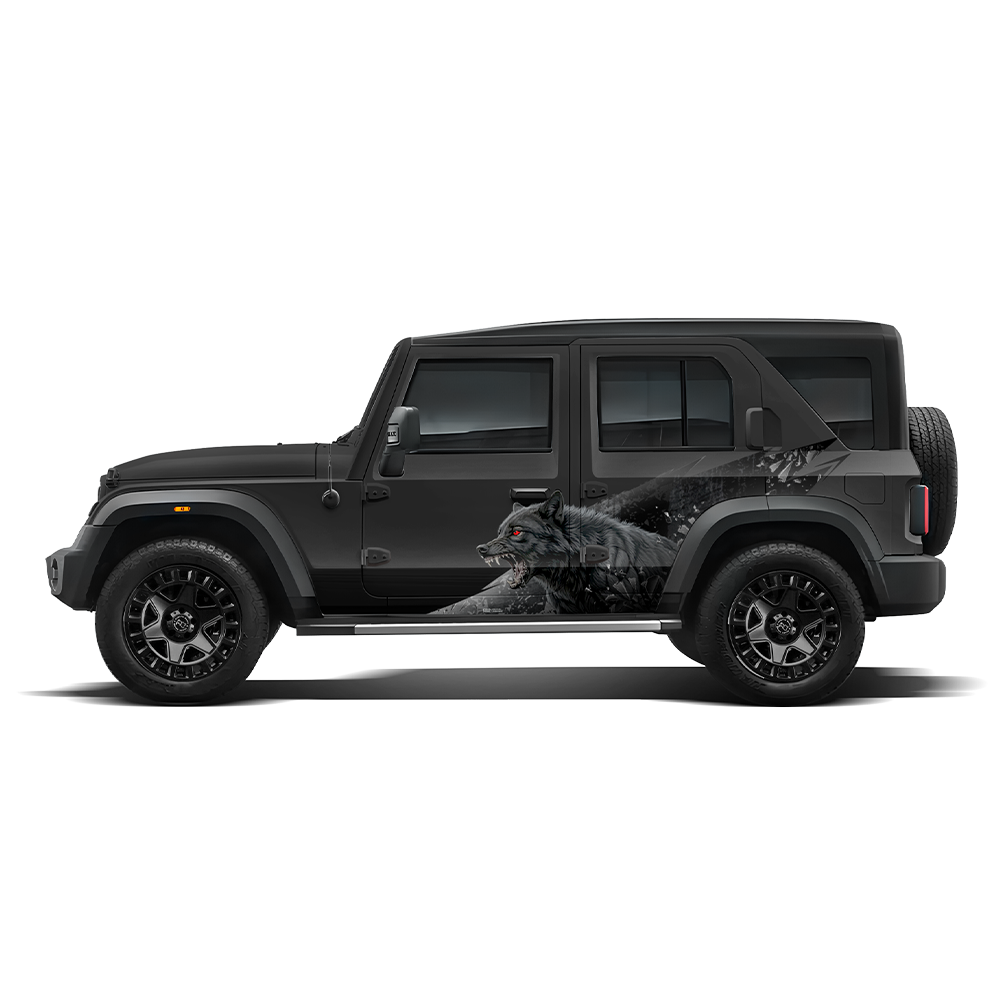 Wolf Edition Car Graphics for Mahindra Roxx IDE Graphics Series