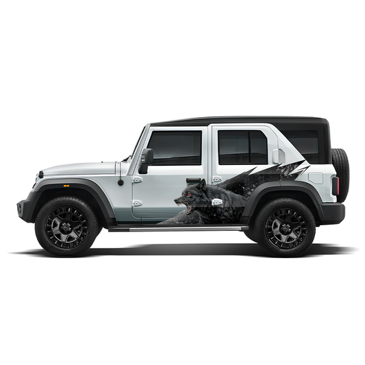 Wolf Edition Car Graphics for Mahindra Roxx by IDE Graphics Series