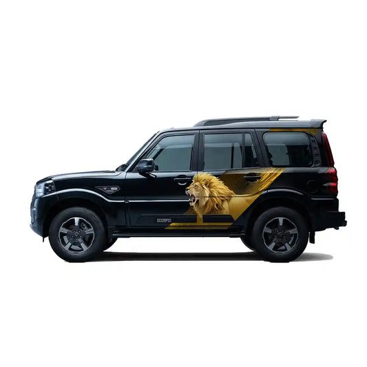 Lion Edition Car Graphics for Mahindra Scorpio S11 | IDE Partial X Series