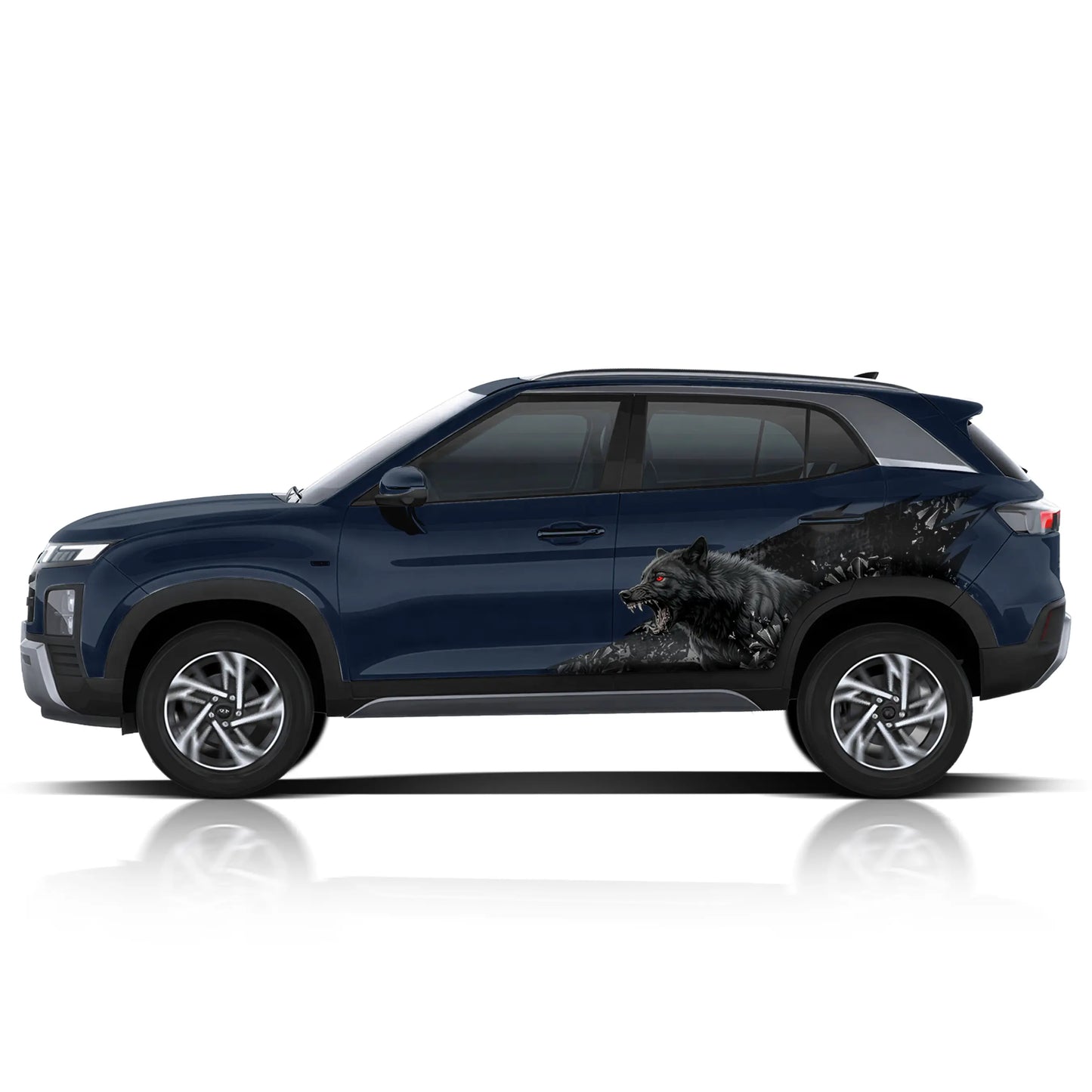 Wolf edition graphics for Hyundai Creta IDE Partial X series