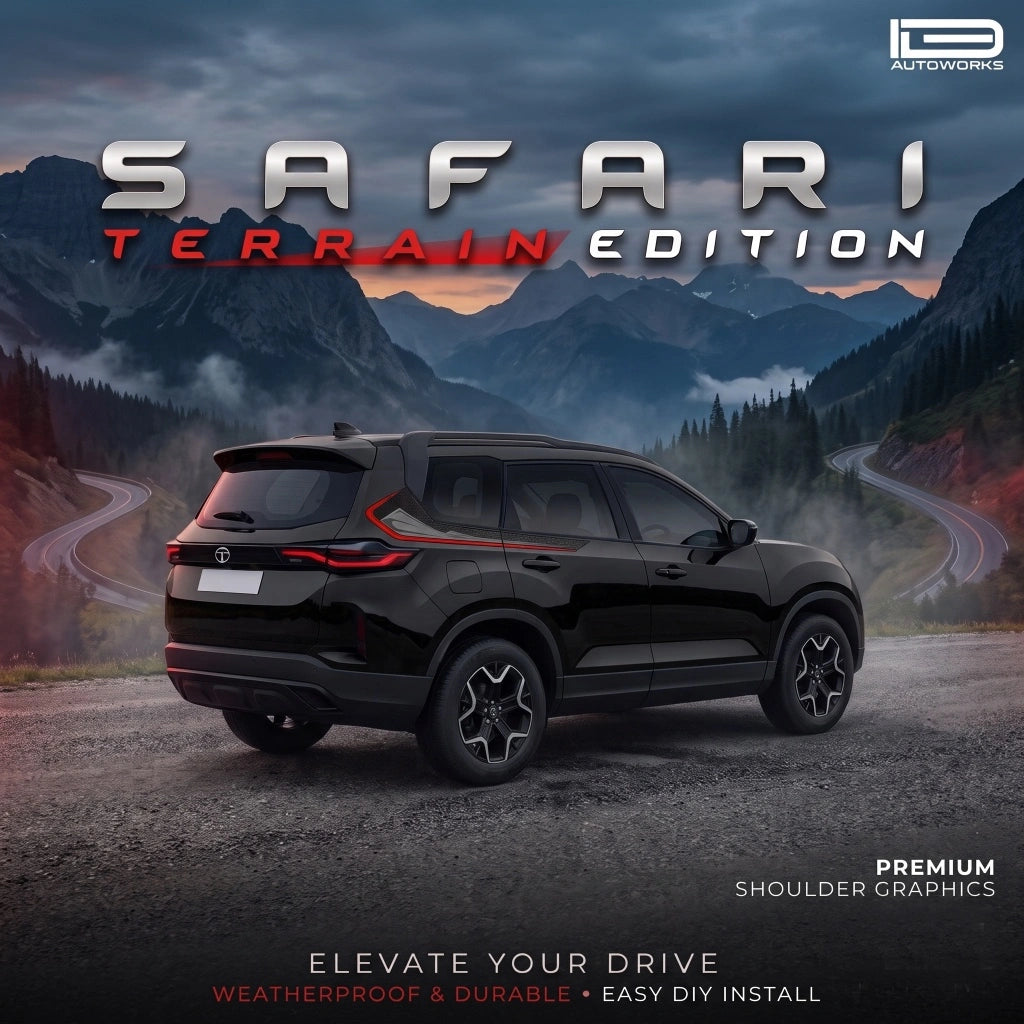 Terrain Edition Graphics for Tata Safari black 