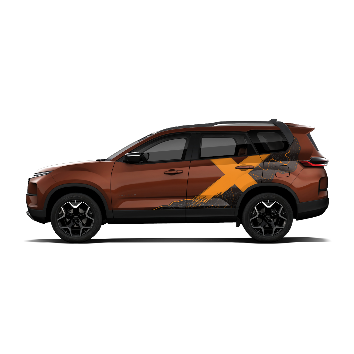 VentureX Edition Graphics for Tata Safari copper